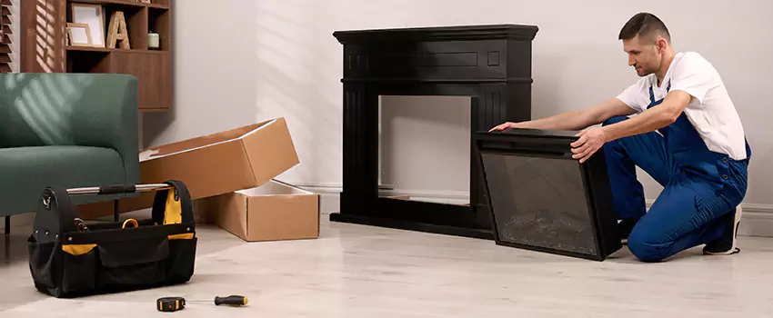 Old Rusted Metal Fireplace Repair And Replacement in Youngstown, OH